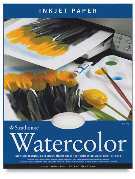 Open in modal - Strathmore Artist Inkjet Papers - Front of package of Watercolor Paper
