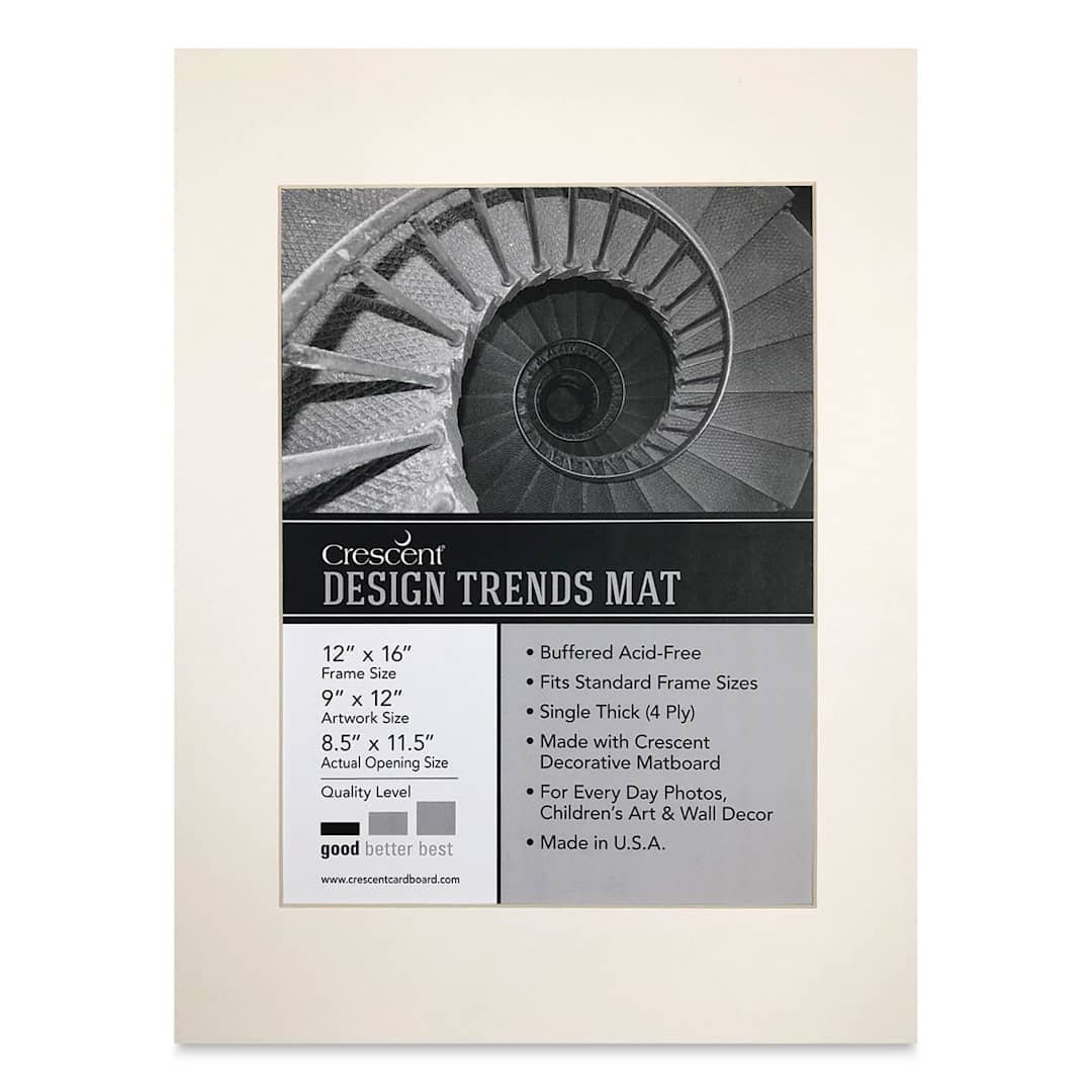 Open in modal - Crescent Pre-Cut Mat - Arctic White, 16" x 20" (11-1/2" x 15-1/2" Opening)