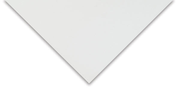 Open in modal - Crescent Matboard Blanks - Corner of Arctic White board to show color and texture
