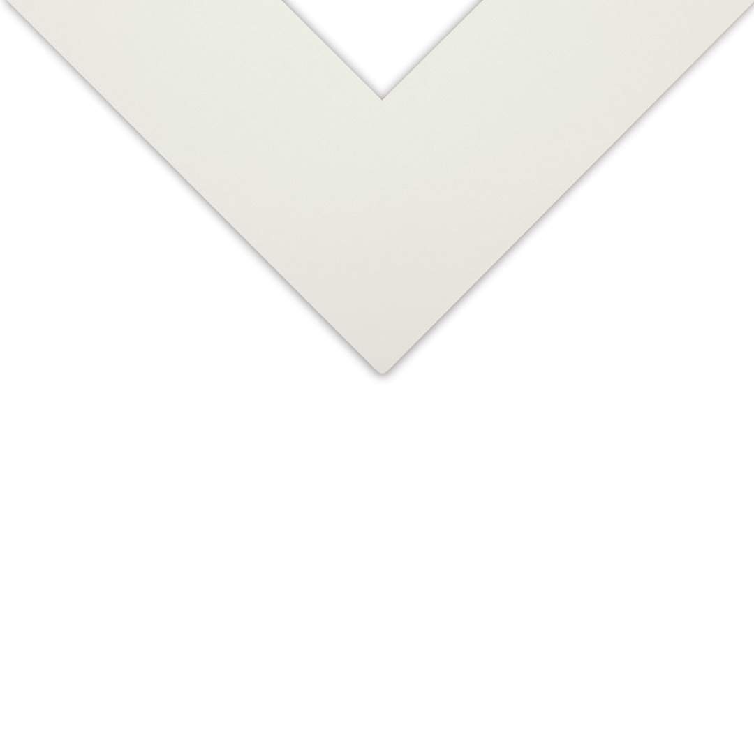 Open in modal - Decorative Cream Core Matboard - 32'' x 40'', Fabric White