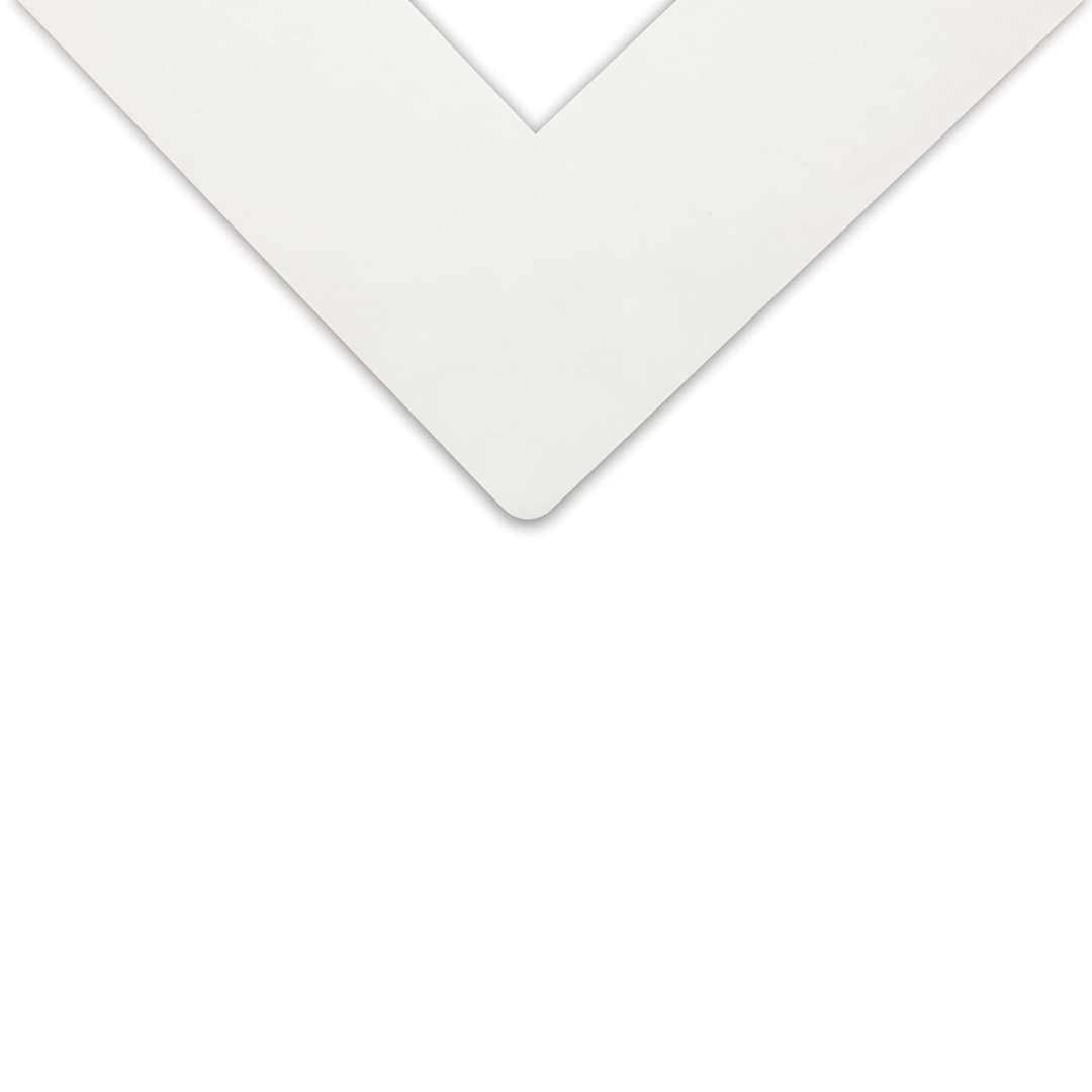 Open in modal - Decorative Cream Core Matboard - 32" x 40", Brilliant White