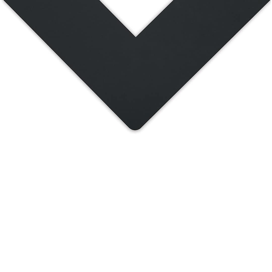 Open in modal - Decorative Cream Core Matboard - 32" x 40", Black