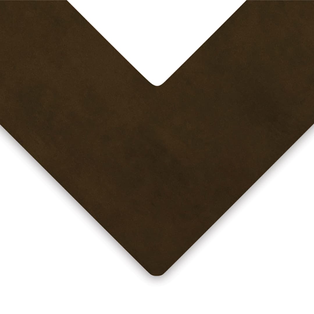 Open in modal - Bainbridge Artcare Essentials Matboard - Closeup of corner of Clay color