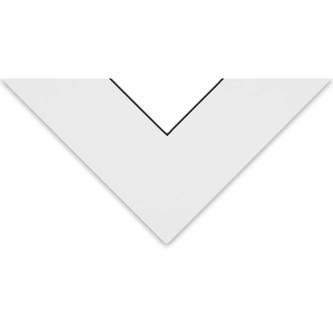 Open in modal - Bainbridge Novacore Matboard - 32" x 40", Super White w/Black Core