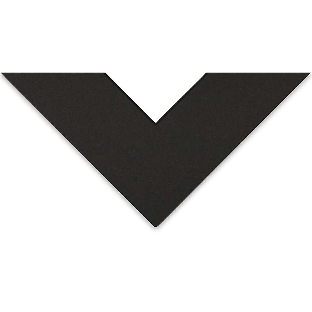 Open in modal - Crescent Berkeley Black Core Matboard - 16" x 20", Black / Smooth Black