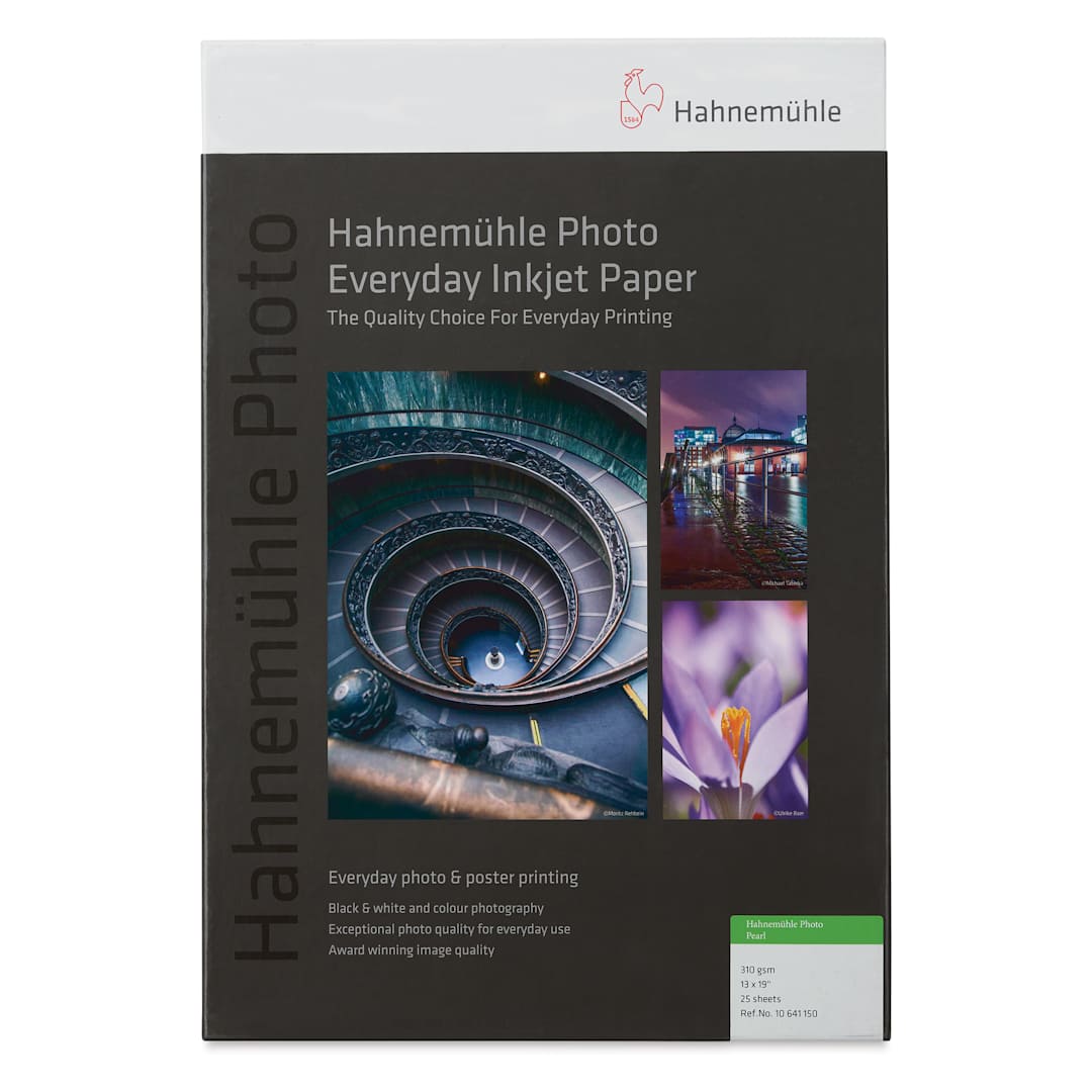 Open in modal - Hahnemühle Photo Pearl 310 Inkjet Paper - 13" x 19", Pkg of 25, front of packaging