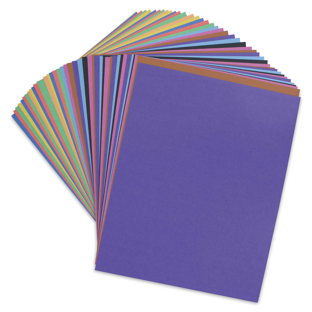 Open in modal - Pacon Railroad Board - 22" x 28" x 4 Ply, Assorted, 50 Sheets