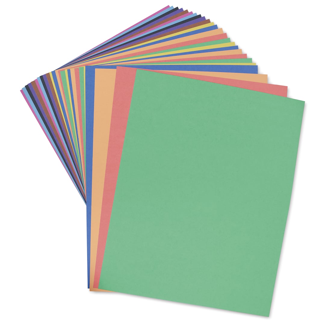 Open in modal - Pacon Railroad Board - 22" x 28" x 4 Ply, Assorted, 25 Sheets