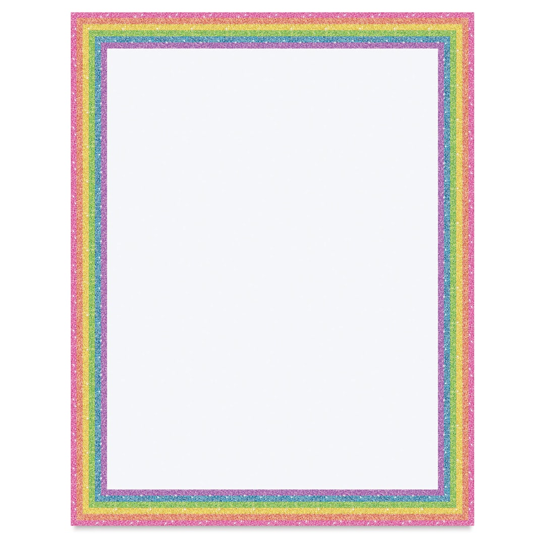 Open in modal - Royal Brites Ultra-Brite Glitter Frame Poster Board - Rainbow Glitter, 22" x 28"