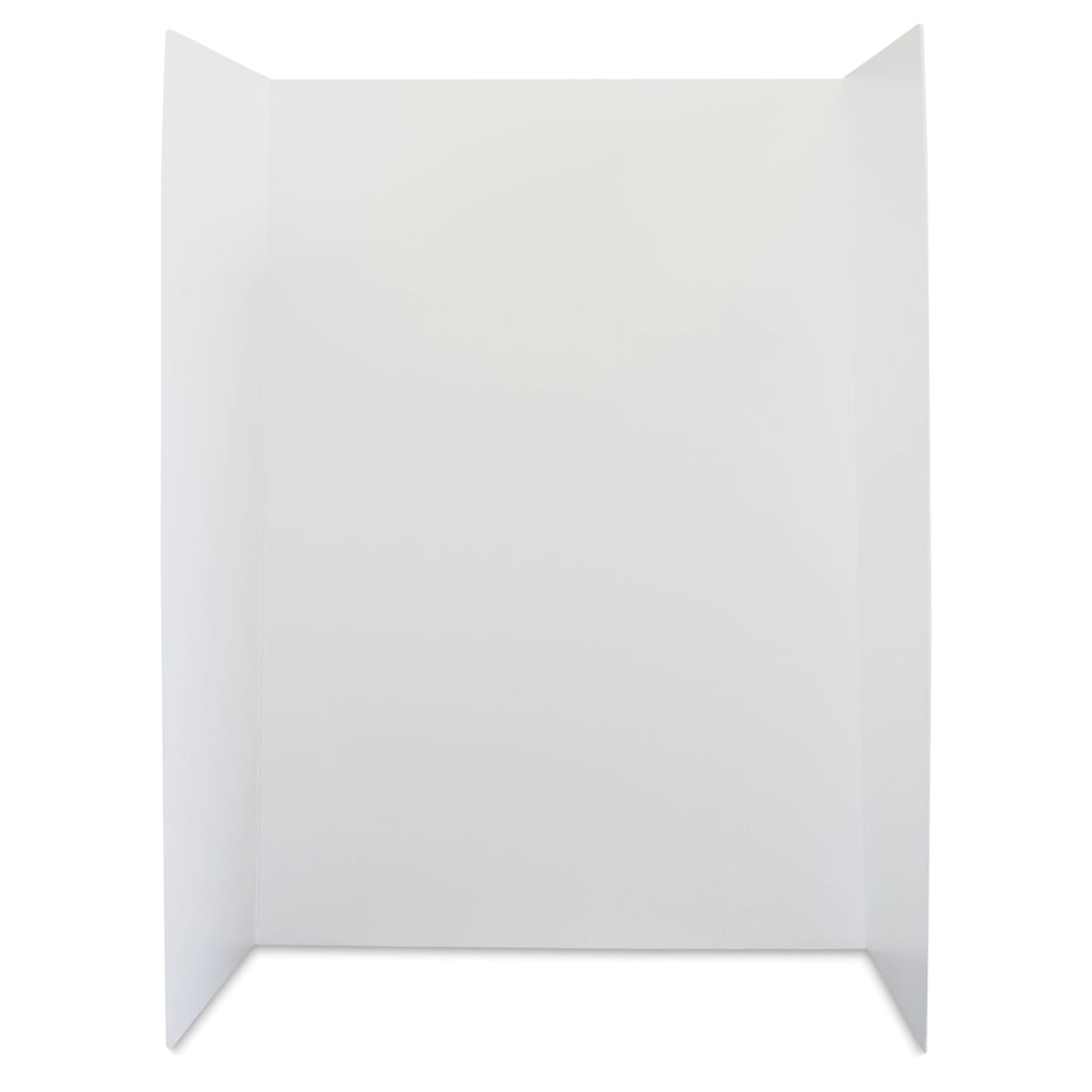 Open in modal - Flipside Plastic Tri-Fold Board - White, 36" x 48"