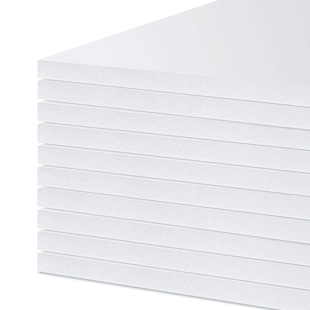 Open in modal - White Foam Board - 48" x 96 x 1/2", Pkg of 10