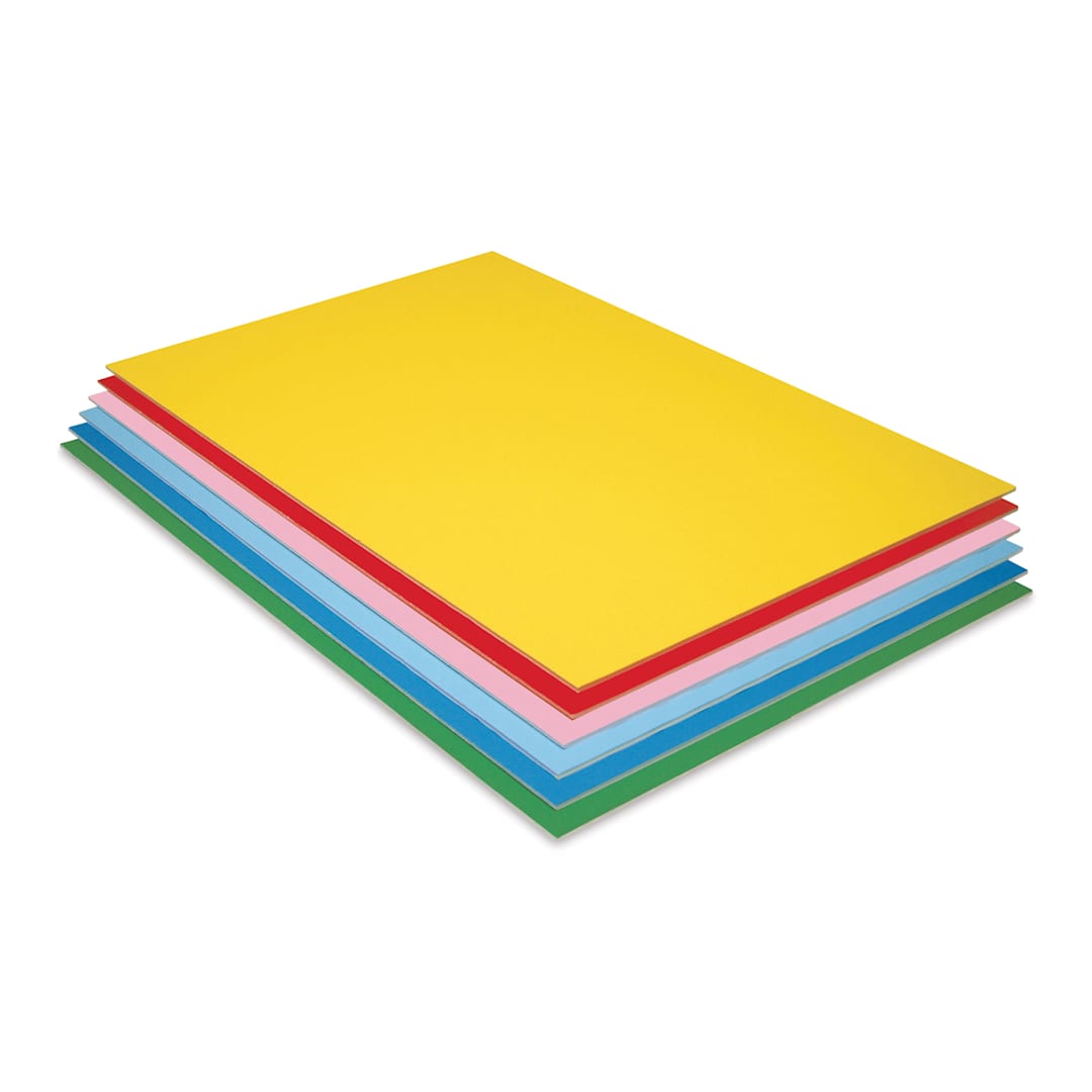Open in modal - Pacon UCreate Colored Foam Board - 20" x 30", 3/16", 6 Colors, Pkg of 12