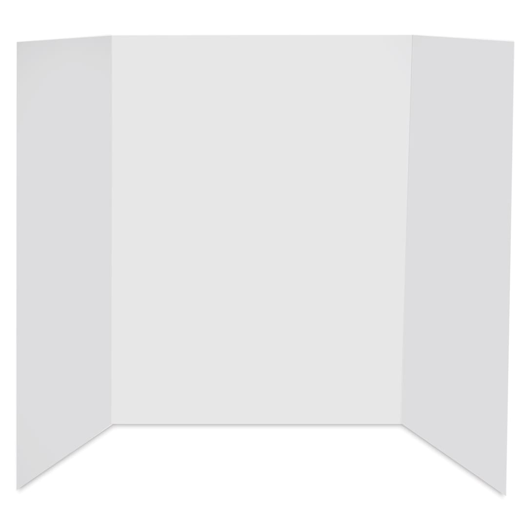 Open in modal - Fome-Cor Pro Folding Foam Pres Board - Tri-Fold, White, 36" x 48" x 3/16"