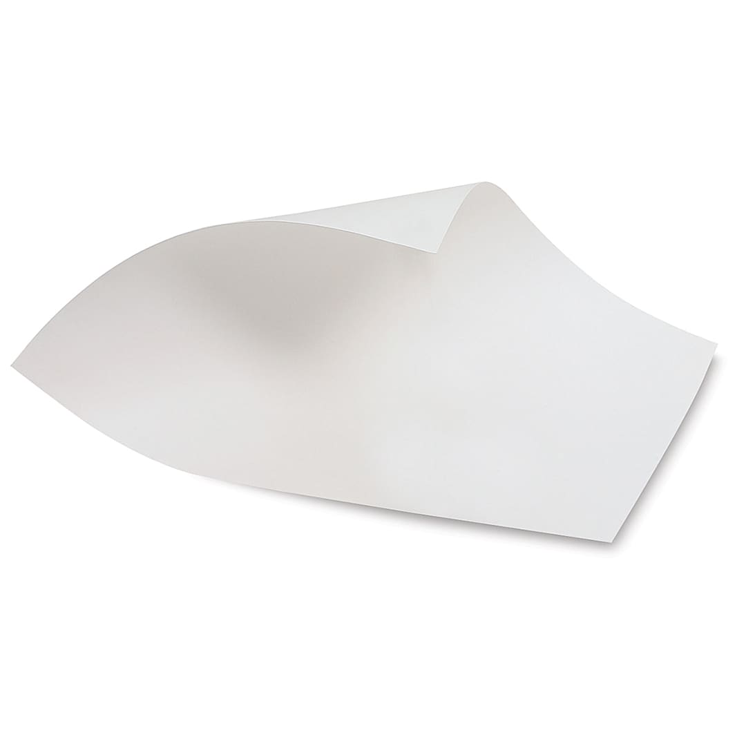 Open in modal - Strathmore 400 Series Bristol Board - Single sheet with corner curled over to show other side