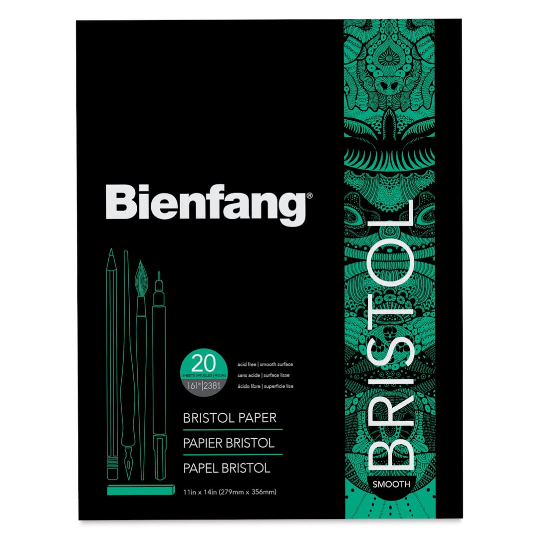 Open in modal - Bienfang Bristol Pad - 11" x 14", Smooth, 20 Sheets, front cover