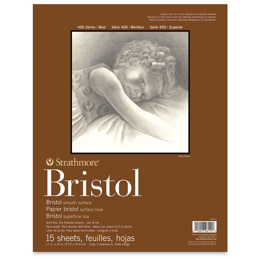 Open in modal - Strathmore Bristol Pad - 11" x 14", Smooth, front cover