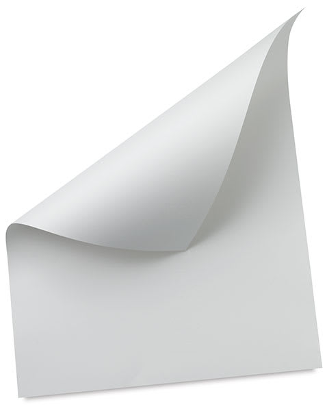 Open in modal - Strathmore 300 Series Bristol Sheets - Single Smooth Sheet, slightly curled
