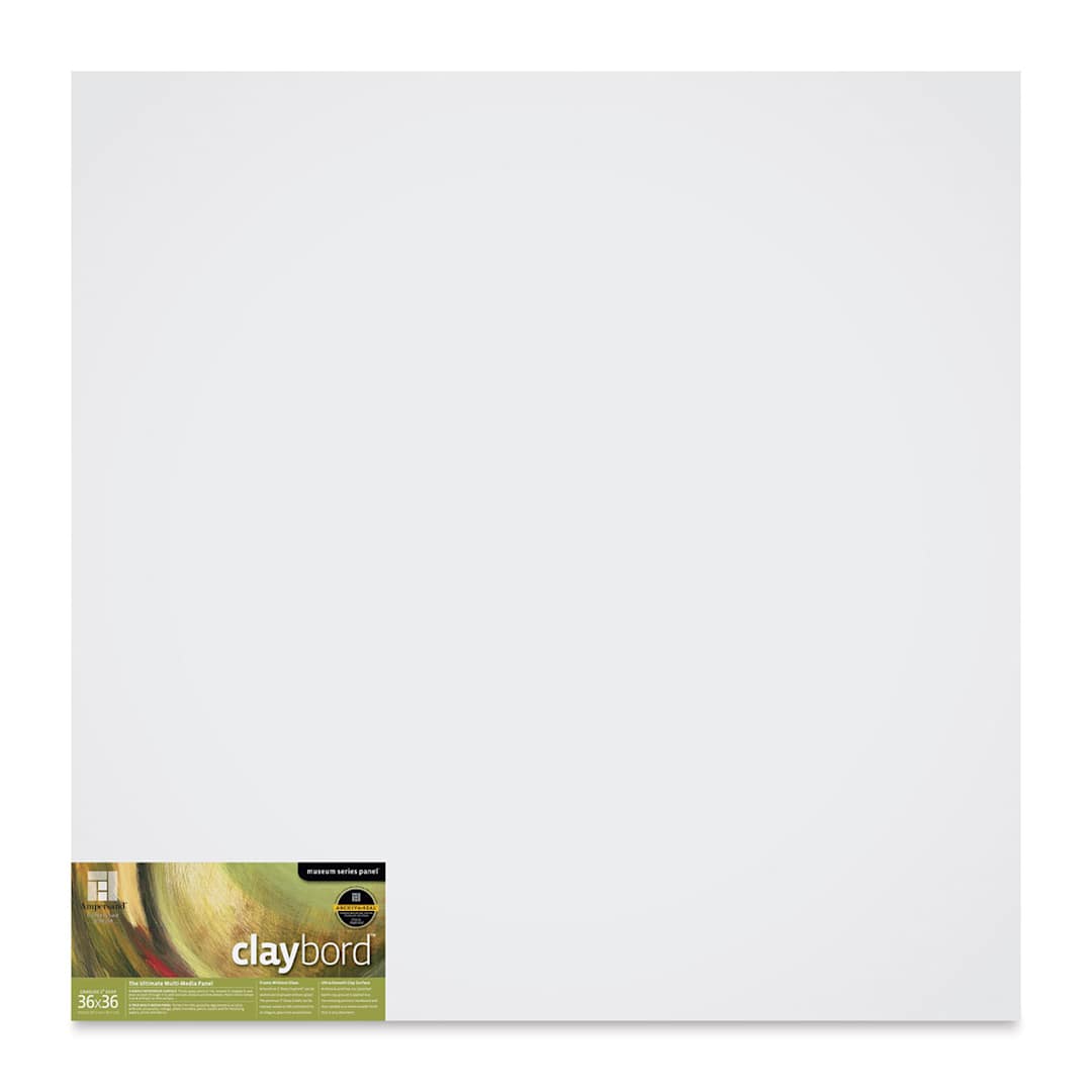 Open in modal - Ampersand Deep Cradled Claybord - 36'' x 36'' x 2''