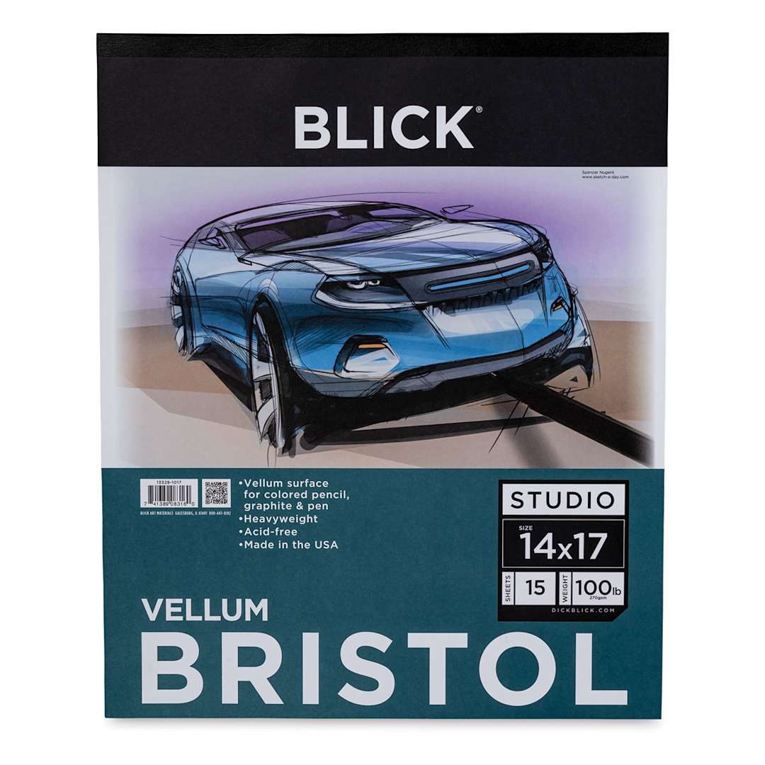 Open in modal - Blick Bristol Pad - 14" x 17", Vellum, 15 Sheets