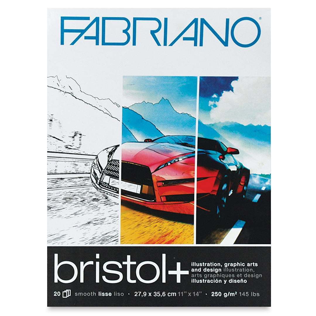 Open in modal - Fabriano Bristol+ Pads - 11" x 14", 20 Sheets