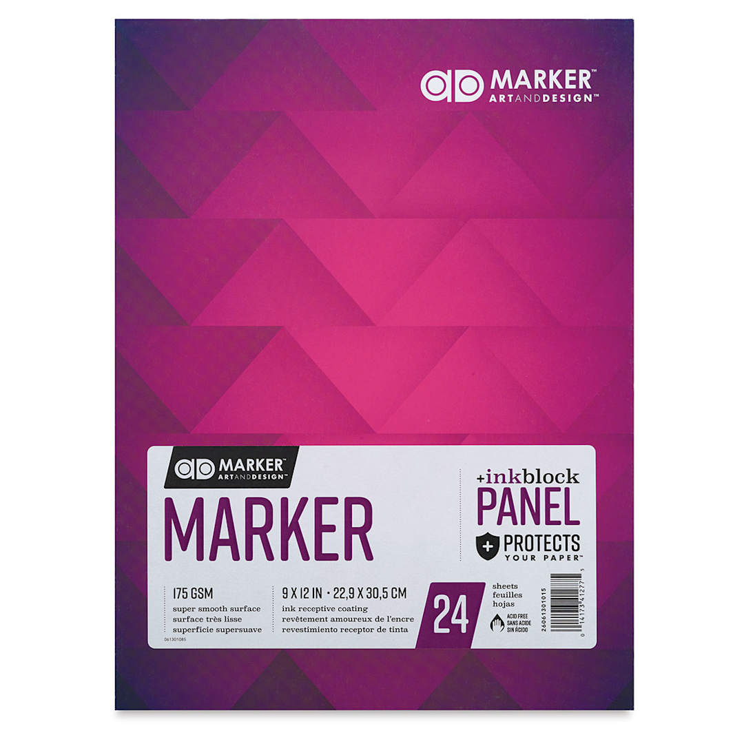 Open in modal - Chartpak Ad Marker Pads - Front cover of 9" x 12" pad
