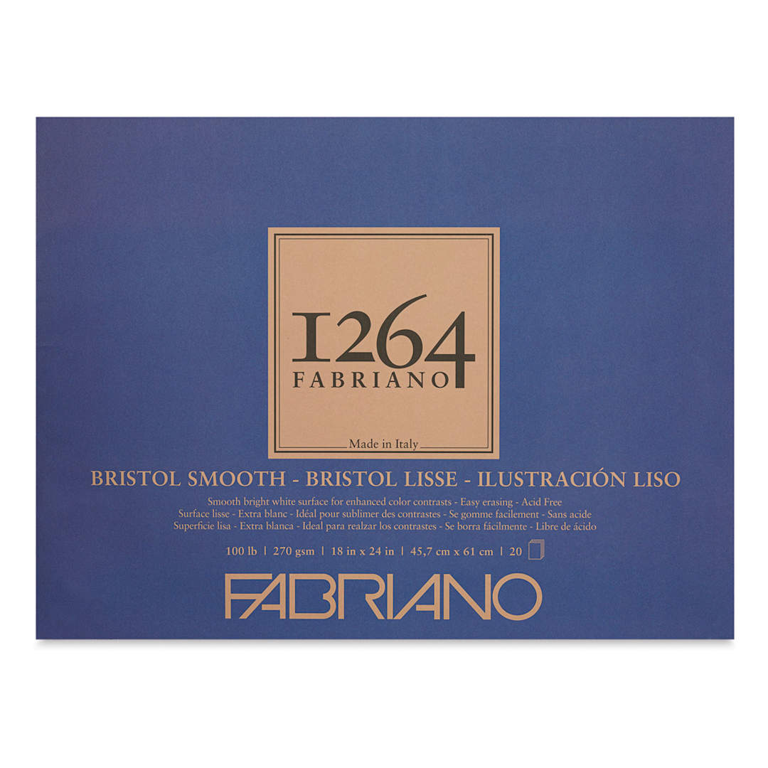 Open in modal - Fabriano 1264 Bristol Pad - 18" x 24", Smooth