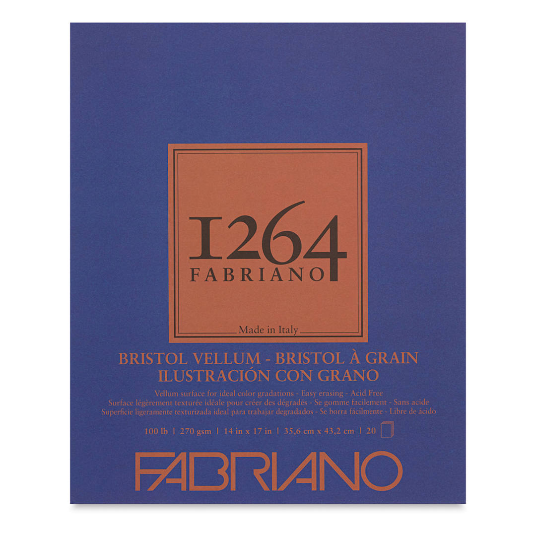 Open in modal - Fabriano 1264 Bristol Pad - 14" x 17", Vellum