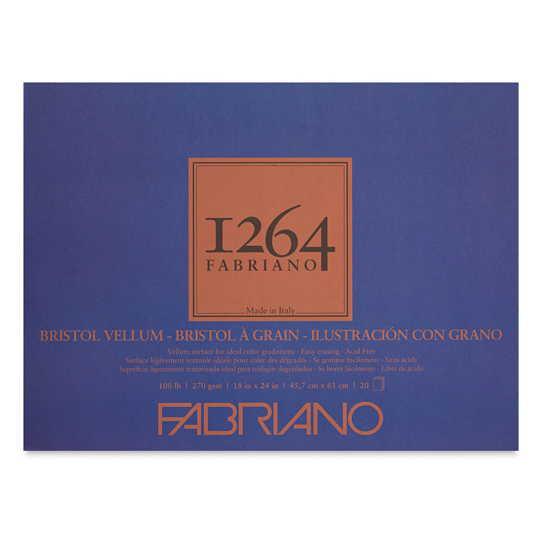 Open in modal - Fabriano 1264 Bristol Pad - 18" x 24", Vellum