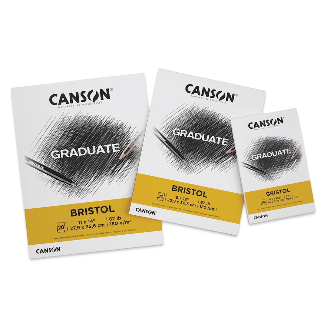 Open in modal - Canson Graduate Bristol Pads, various sizes