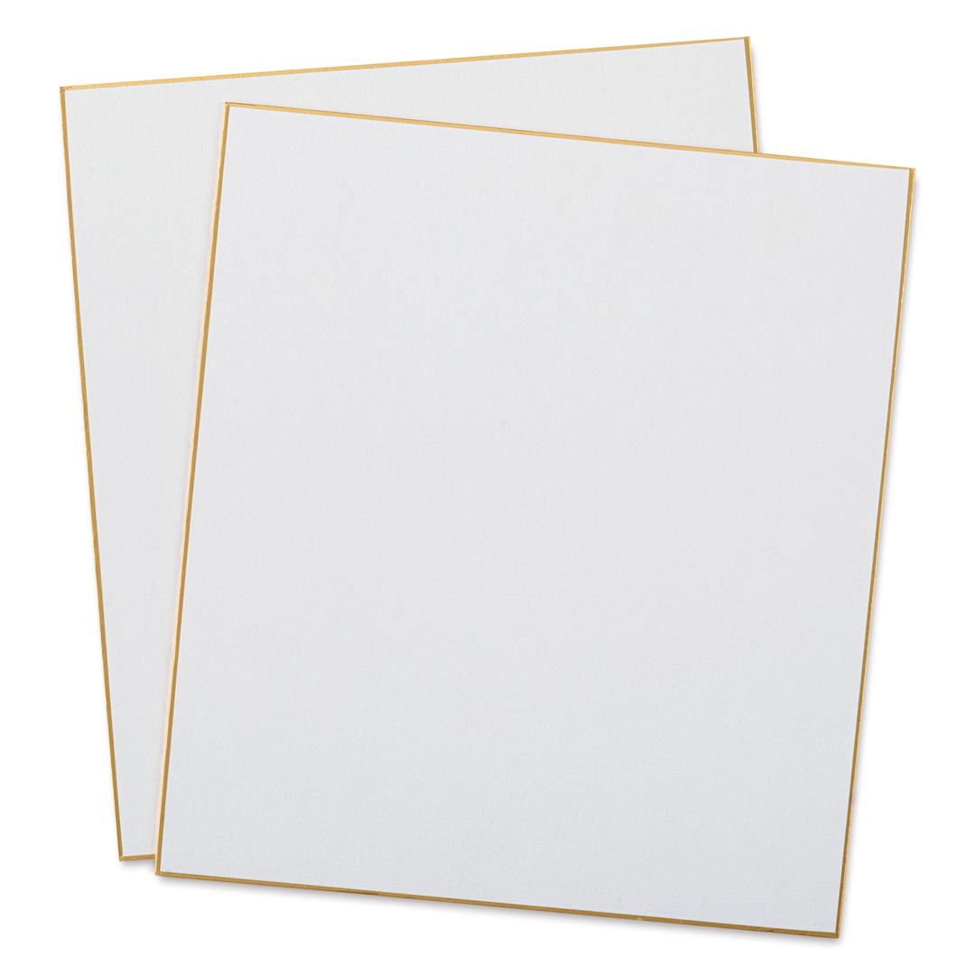Open in modal - Aitoh Gasen Paper Shikishi Boards - 9-1/2" x 10-3/4", Pkg of 2
