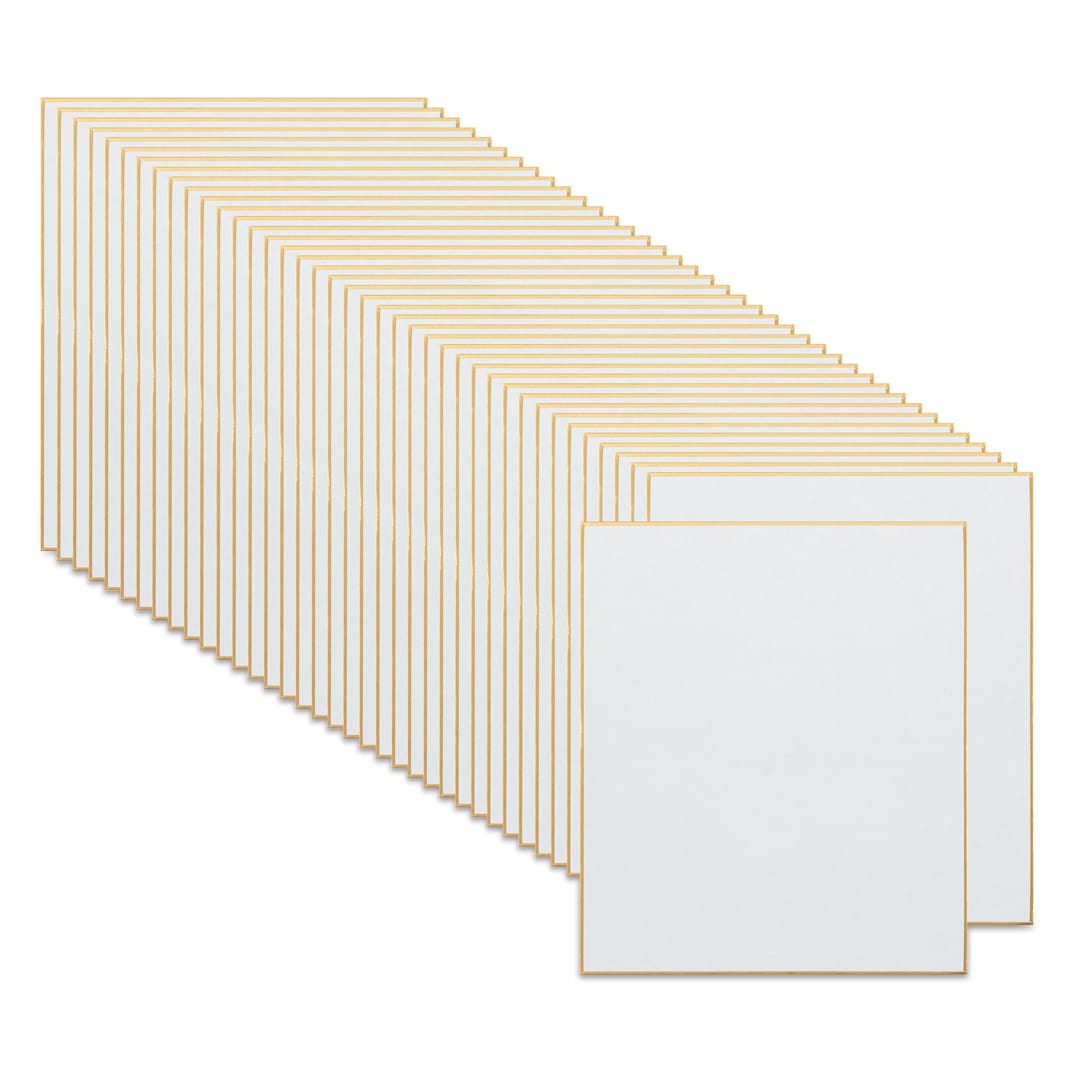 Open in modal - Aitoh Hosho Paper Shikishi Boards - 7" x 8-1/4", Pkg of 50