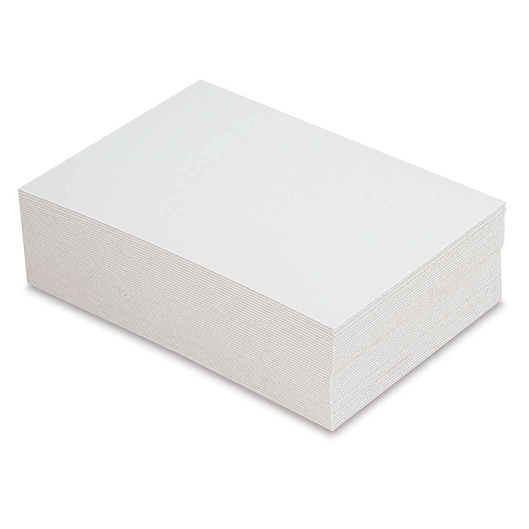 Open in modal - Crescent Illustration Board - 5" x 7", 18-Ply, White, Hot Press, Pkg of 40 Sheets