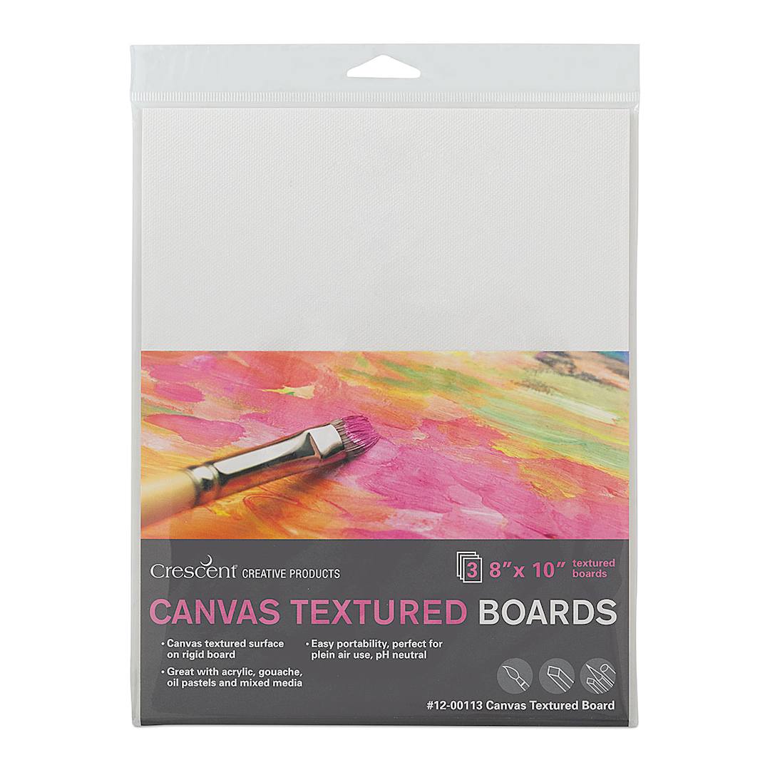 Open in modal - Crescent Canvas Board - 8" x 10", Pkg of 3