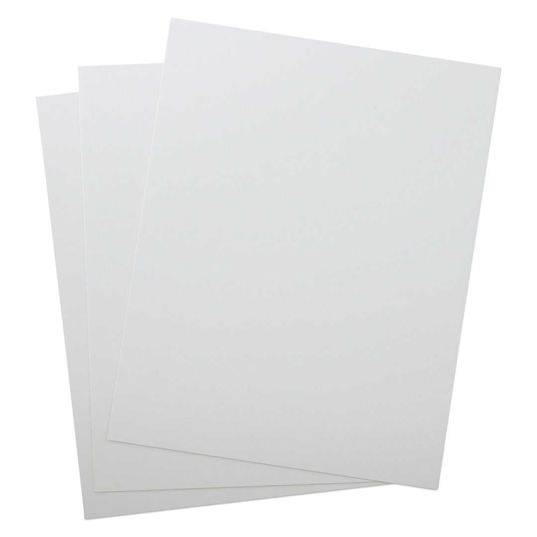 Open in modal - Crescent Canvas Boards - Three 11" x 14" boards spread in a fan