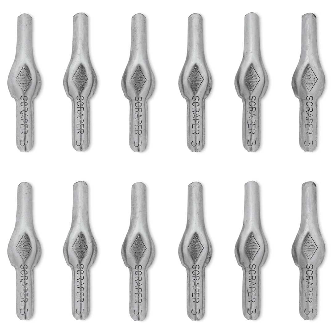 Open in modal - Essdee Scratchboard Scraper Cutters - Style 3, Pkg of 12