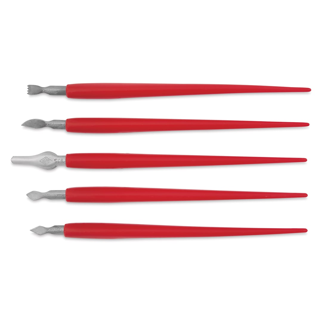 Open in modal - Essdee Scratchboard Scraper Cutter and Handle Set - out of packaging