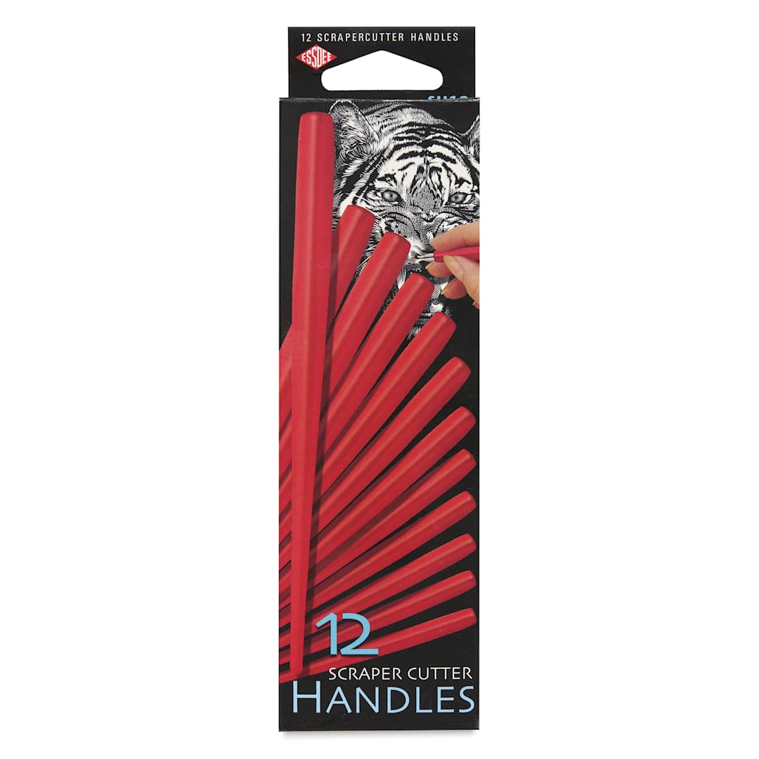 Open in modal - Essdee Scratchboard Scraper Handles - Pkg of 12 - front of packaging