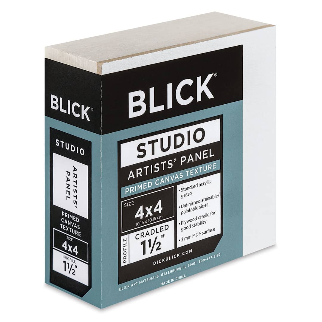 Open in modal - Blick Studio Artists' Board - 4" x 4" x 1-1/2", Gallery