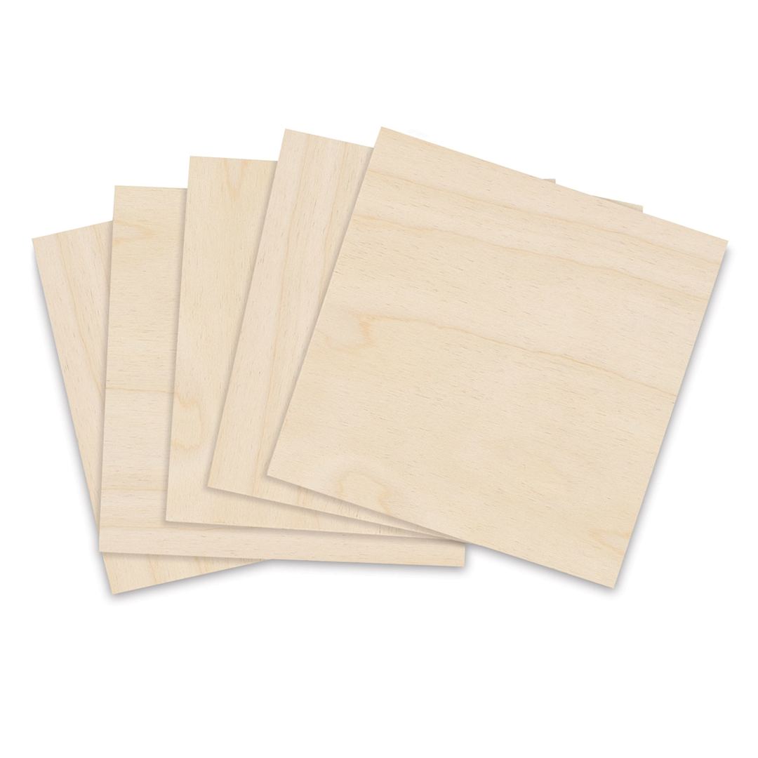Open in modal - Birch Panel Pack - 10" x 10" x 1/8", Pkg of 5