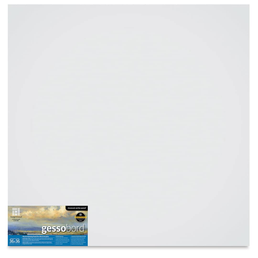 Open in modal - Ampersand Gessobord - 36'' x 36'' x 2'' Cradled