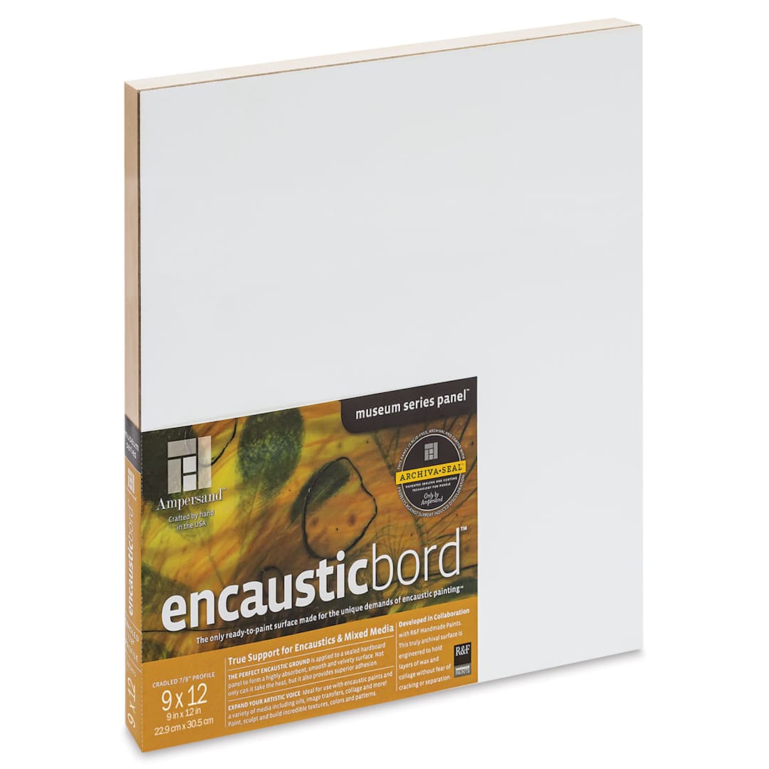 Open in modal - Ampersand Encausticbord - 9" x 12" x 7/8", Cradled