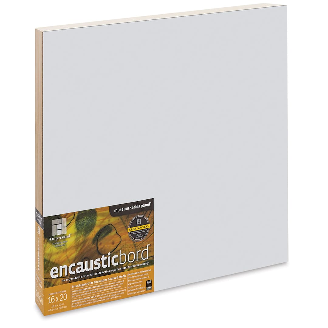 Open in modal - Ampersand Encausticbord - 16" x 20" x 1-1/2", Cradled