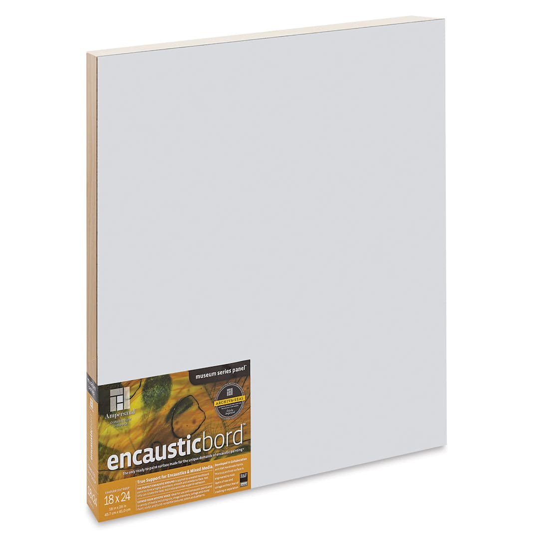 Open in modal - Ampersand Encausticbord - 18" x 24" x 1-1/2", Cradled