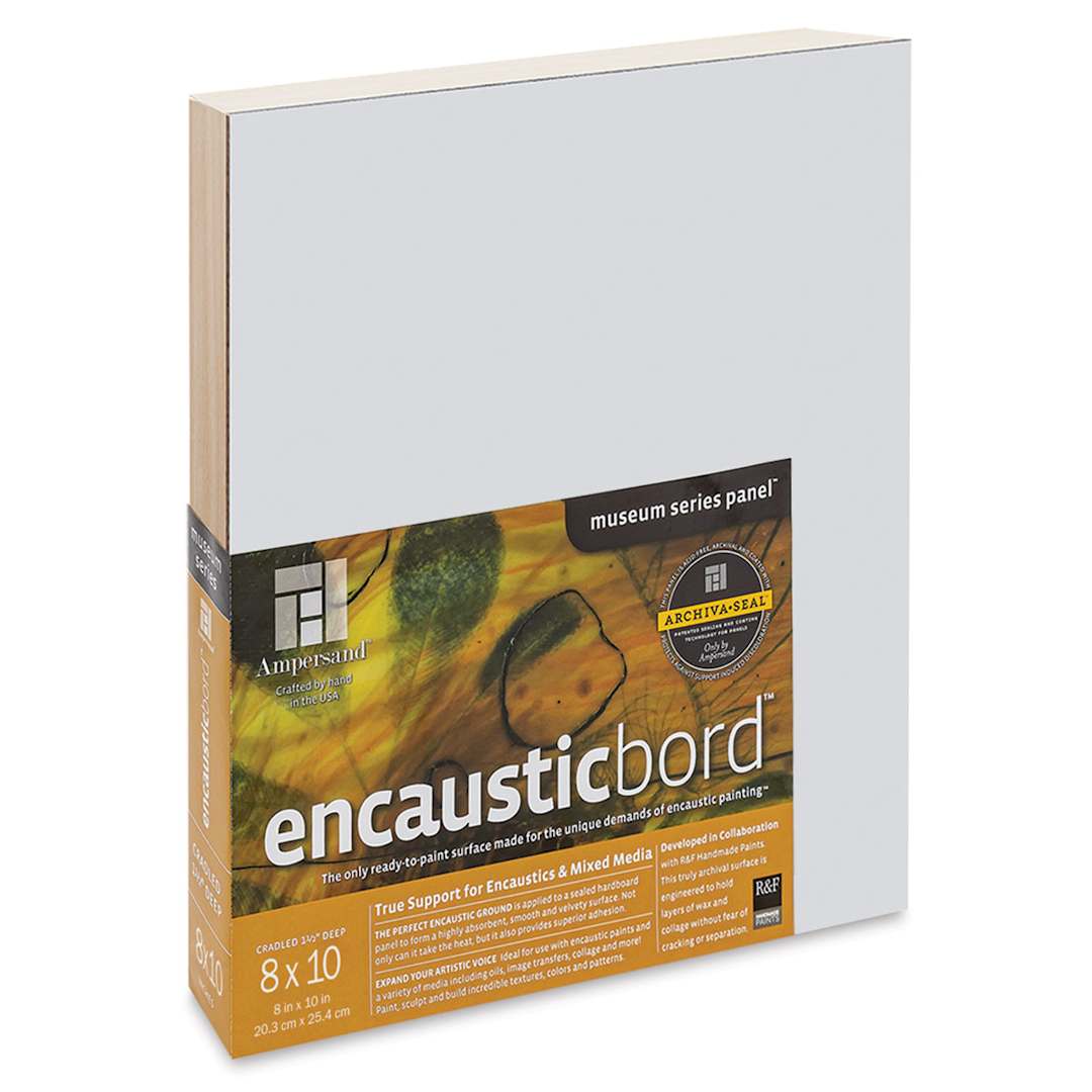 Open in modal - Ampersand Encausticbord - 8" x 10" x 1-1/2", Cradled