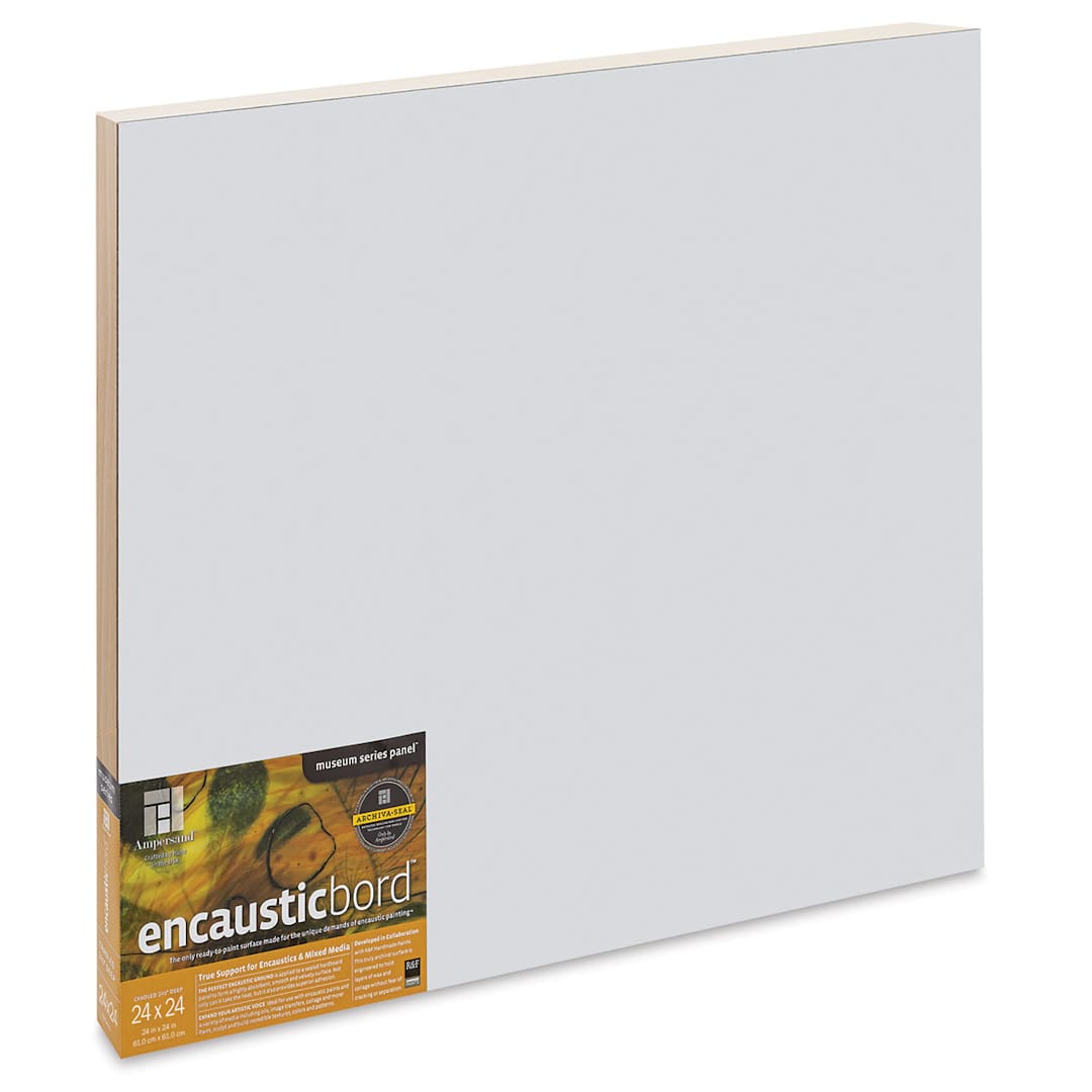 Open in modal - Ampersand Encausticbord - 24" x 24" x 1-1/2", Cradled