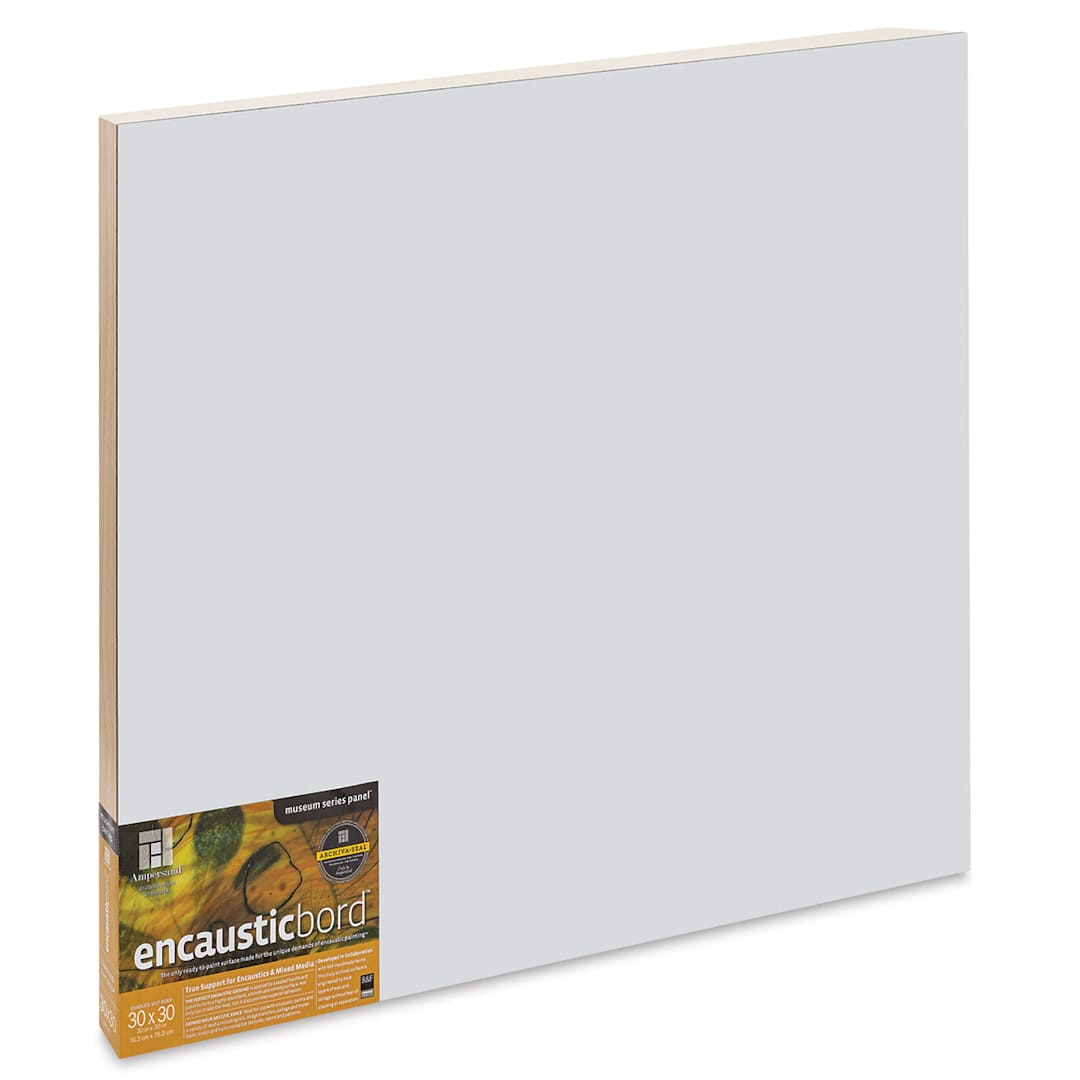 Open in modal - Ampersand Encausticbord - 30" x 30" x 1-1/2", Cradled