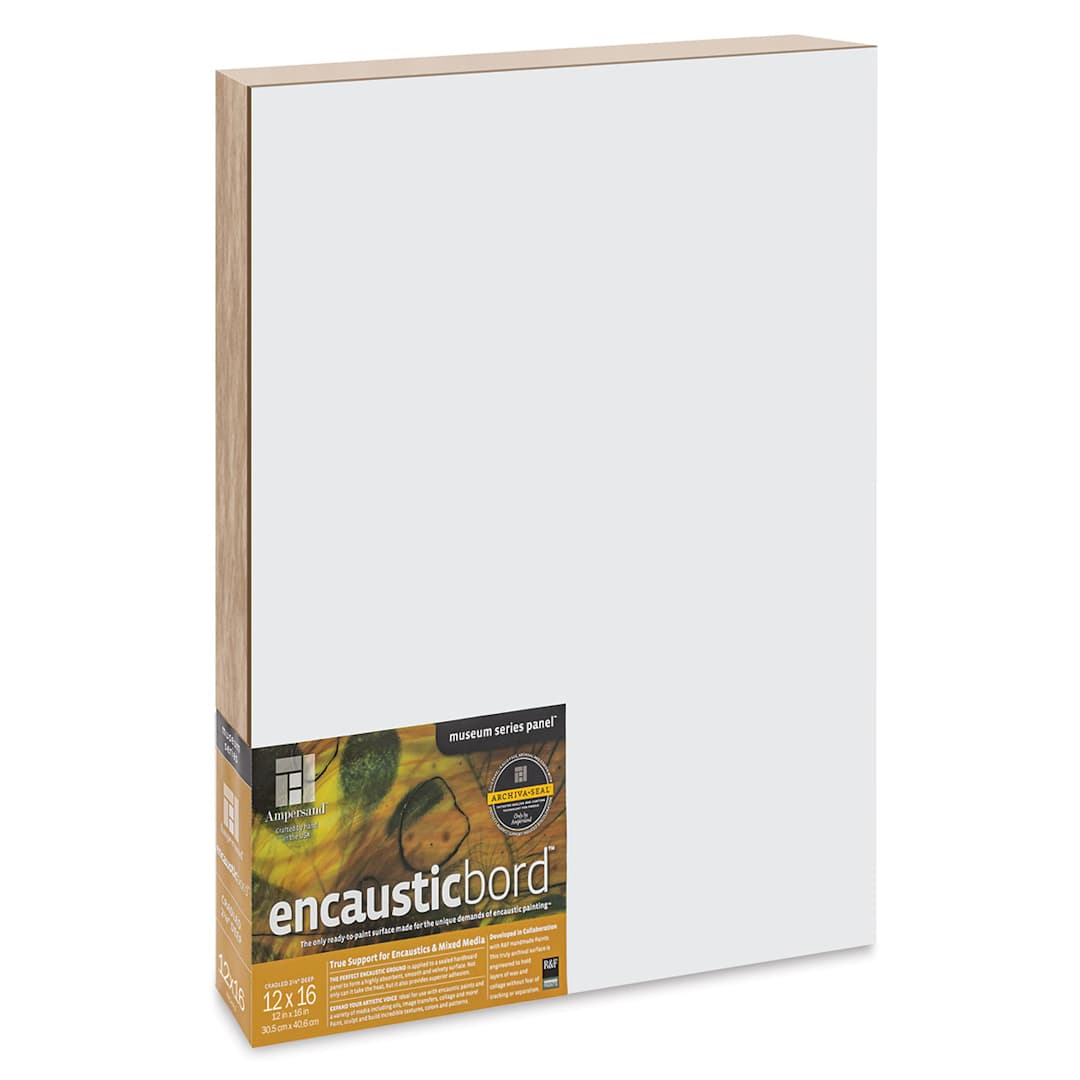 Open in modal - Ampersand Encausticbord - 12" x 16" x 2-1/8", Cradled