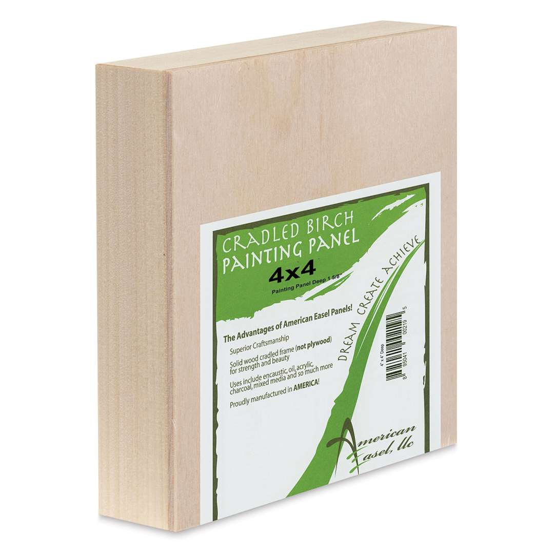 Open in modal - American Easel Painting Panel - 4" x 4" x 1 5/8", Wood, Deep