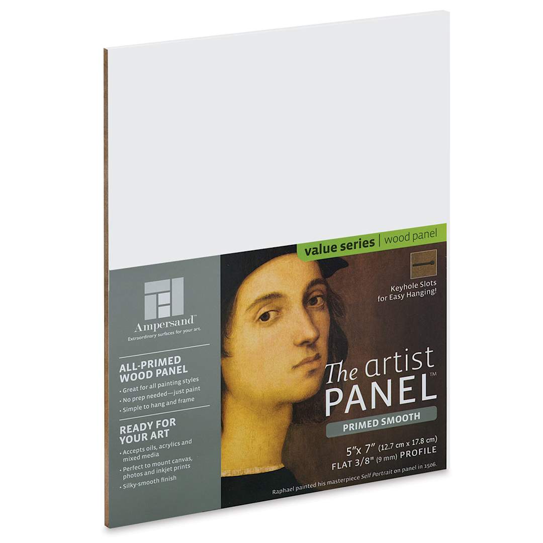 Open in modal - Ampersand Value Series Artist Panel - Smooth, 5" x 7", 3/8" Profile