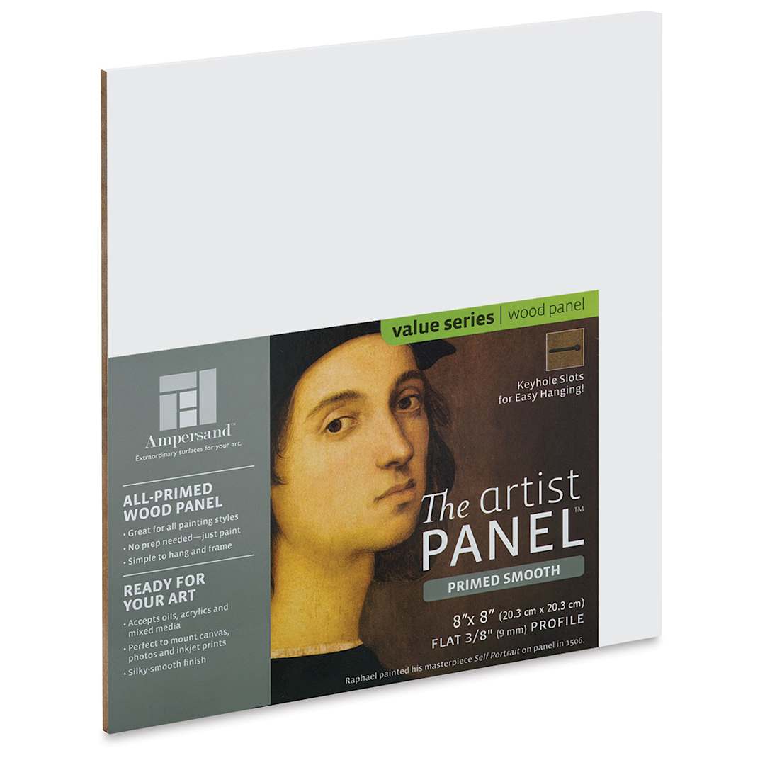 Open in modal - Ampersand Value Series Artist Panel - Smooth, 8" x 8", 3/8" Profile